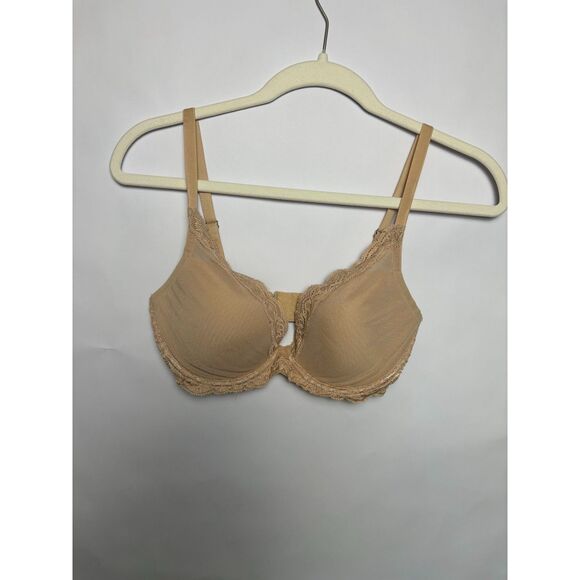 Natori Bra Women's size 32DD Nude Lace Elusive power Mesh Everyday T shirt - Picture 2 of 4